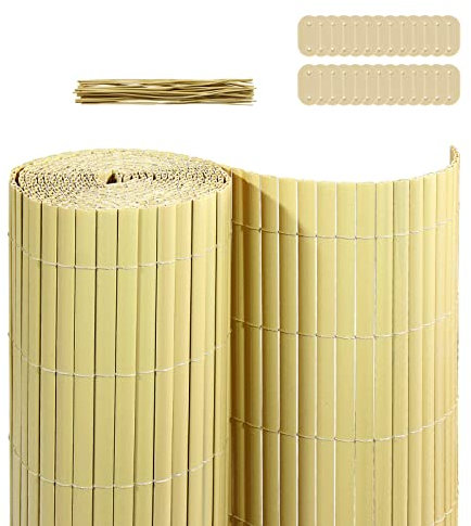 CCLIFE PVC Sichtschutzmatte Sichtschutz Sichtschutzzaun Windschutz UV-beständig für Balkon Garten Terrasse