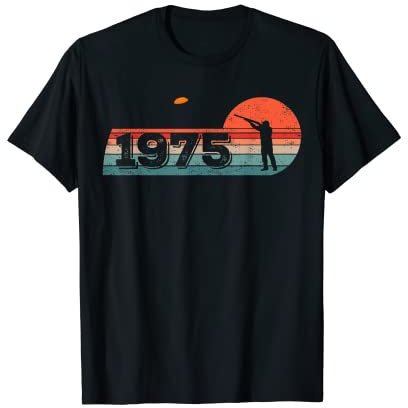 Jahrgang 1975 Tontauben Geburtstagsshirts Tontaubenschießen T-Shirt
