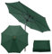 Roadtime Toile de rechange universelle pour parasol de jardin, terrasse, cour, plage, piscine, table de marché (3 m/6 baleines, vert)