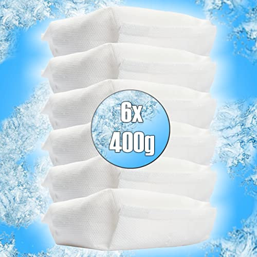 6 Nachfüllpacks je 400g Raumentfeuchter Feuchtigkeits-Stopper mit Granulat - Beutel (6x Nachfüllpack je 400g Granulat)