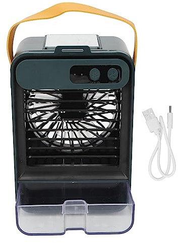 Desktop-Kühlventilator, Mini-Ventilator, Klimaanlage, Tragbarer USB-Lade-Silence-Kühler, Wasseraufbereitungsventilator, Camping-Ventilator für Zelt, Büro, Zuhause