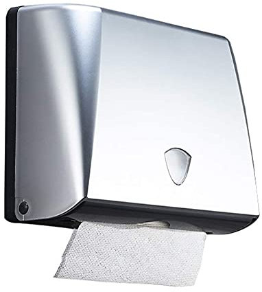 Toilettenpapierhalter Toilettenpapierhalter Silber Wandmontierte Kunststoff Multifold Gewebe Halter Werbung for Büro Badezimmer Küche Klorollenhalter