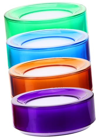 4 Stück Geldzählzylinder Fingergriffbefeuchter Bargeldzählfingerschwamm Fingerbenetzungspad Tasse Bank Fingerspitzenbefeuchter Fingerbefeuchter Schwammbefeuchter Implementieren