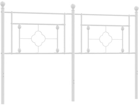 HETFTJN Rückenpolster Wand Wandkissen Kopfteil Bett Headboard for Bed - Kopfteil Metall Weiß 150 cm für Schlafräume Jugendzimmer Bett Gästezimmer