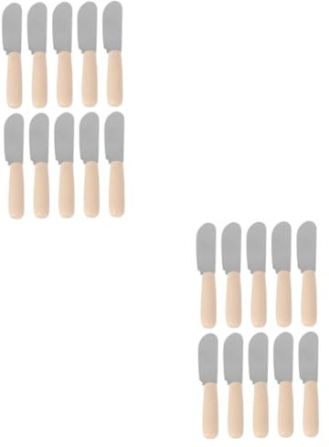 Alipis 2 Ensembles Spatule À Crème Ustensile De Cuisine Materiel Cuisine Couteaux À Fromage Maison Tartineurs De Crème De Cuisson Bricolage Couteaux À Beurre Plastique 10 Pièces * 2