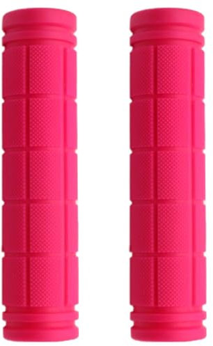 FRSOHEWIN Cykelhandtag handtag handtag styre handtag ergonomiskt gummi cykelstyre halkfria för cykel MTB 1 par stadscykel mountainbike 120 mm svart (rosa)