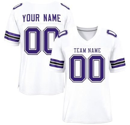 American Football Trikot - Baseball Shirt Herren Helm 4 Buchstabenmuster Shirt