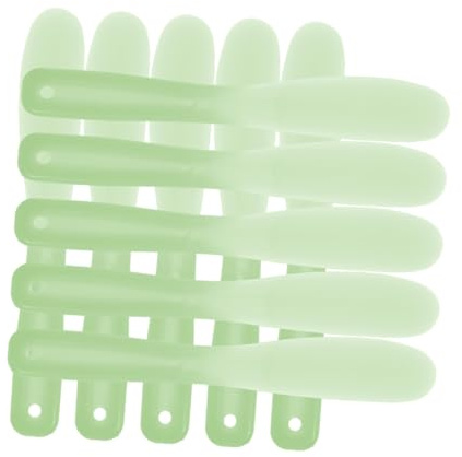 COLLBATH Silikon Kosmetikspatel Make Up Spatel Mixer Langlebig Hygienisch für Foundation Gesichtscreme Schönheitsstudio Zubehör 20 Stück Grün