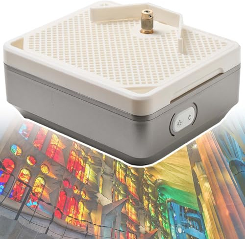 vnmudzeo Mini Lijadora EléCtrica para Vitrales, Bordes Lisos, MáQuina De Esmerilado De Vitrales para Bricolaje, 4200 RPM, con Broca De Esmerilado De 5/8,SingleLayer