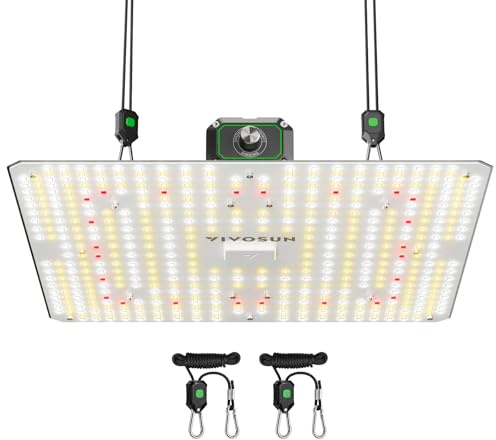 VIVOSUN 150W LED Odlingslampa för Växter, Fullspektrum Lumalight med Hög PPFD och Dimmfunktion, Smart Växtbelysning för Krukväxter, Odlings­tält, Grönsaker och Blomning