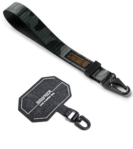 Ringke Tactical Webbing Hand Strap with Patch Dragonne Polyester Sangle de Téléphone Portable Multi-Usage Cordon Durable