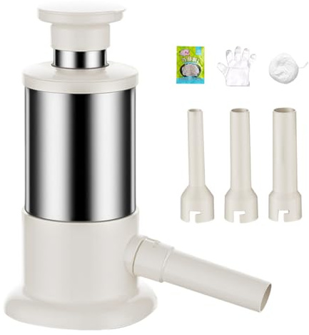 Riempitivo per salsicce – utensili da cucina con 4 tubi di riempimento, produttore di salsicce commerciali, per lap chong salsicce per la casa, per grigliate, ristoranti, feste, carcuterie