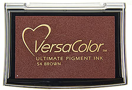 Tsukineko Versacolor Pigment Stempelkissen, braun, Synthetic Material, 9.7 x 6.6 x 1.8 cm