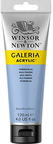 Winsor & Newton 2131446 Galeria Acrylfarbe, hohe Pigmentierung, lichtecht, buttrige Konsistenz, 120 ml Tube - Puderblau