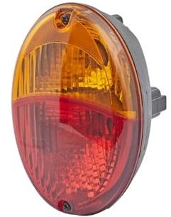 HELLA 2SD 343 130-071 Heckleuchte - Agroluna - Glühlampe - 12V - Anbau/Einbau/geschraubt - Lichtscheibenfarbe: gelb/rot - Stecker: Schutz-Kontakt-Stecker - links/rechts - Menge: 1