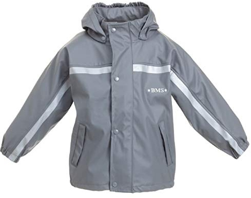 BMS Kinder Regenjacke Softskin Buddeljacke Cool Grey-74