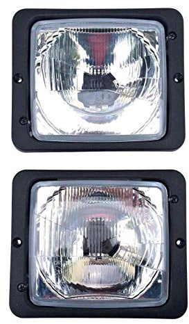 2x Scheinwerfer Fernlicht Abblendlicht H4 172x142 Traktor Zetor Atlas