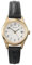 Sekonda Womens 27mm Robinson Analogue 3 Hand Classic Quartz Watch Gold Case with White Dial Date Window and Black Leather Strap 30m Water Resistant