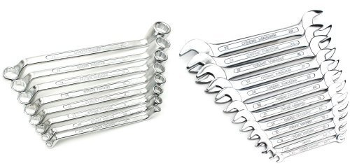 Mannesmann - M 140-12 - Juego de llaves combinadas, 12 piezas, 6-32 mm, CV
