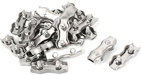 Aexit M5 Edelstahl Duplex Drahtseilklemme Kabelklemmen 20 Stck (d9fd811ed924c45e61b73379efa83bb0)