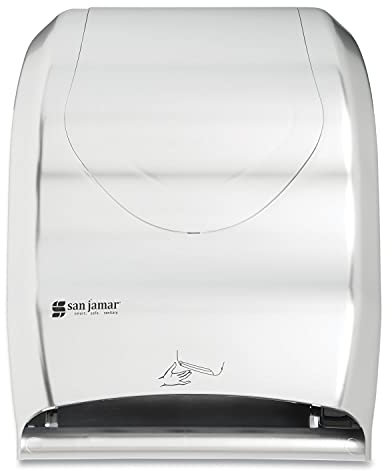 San Jamar Smart System with Iq Sensor Towel Dispenser, 16 1/2 X 9 3/4 X 12, Silver