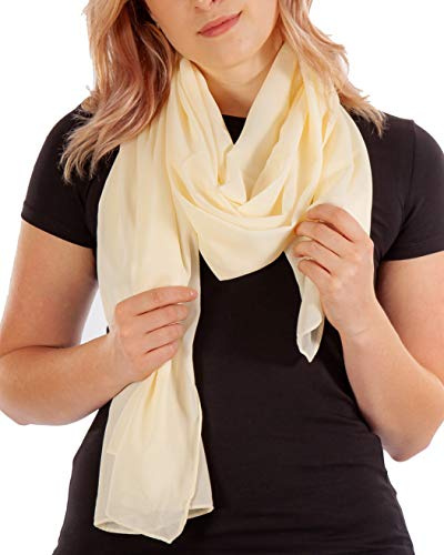 DOLCE ABBRACCIO PRIMAVERA XXL-Schal Stola Halstuch Chiffon 160 x 70cm