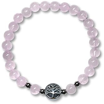 Majas Perlen Edelstein Armband Handmade aus verschiedenen Edelsteinen mit Lebensbaum aus Edelstahl Silber oder Gold - Spiritueller Schmuck - esoterisches Geschenk - personalisierbar