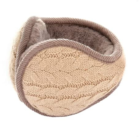 IBLUELOVER Ohrenschützer Damen Herren Rückentragend Earmuffs Plüsch Ohrenwärmer Faltbare Winterzubehör Outdoor Ski Verdickt Ohrenschutz Laufen Ohrwärmer Wandern Earband für Camping Bergsteigen