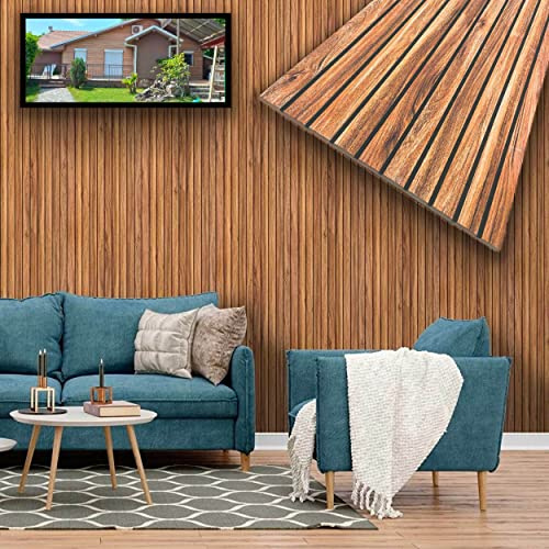 Eternal Parquet Cappotto Esterno - Interno Isolante in STYROFOAM 3D da 2cm con sabbiatura e Malta MILLERIGHE Rovere Scuro