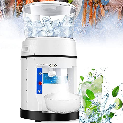XDLYWUZIQ Ice Shaver, 11L Commercial Snow Cone Maker, 350W Electric Ice Crusher Shaved Ice Machine Adjustable Fineness, Easy Cleaning, Snow Cone Maker for Home Kitchen Cafe Restaurant