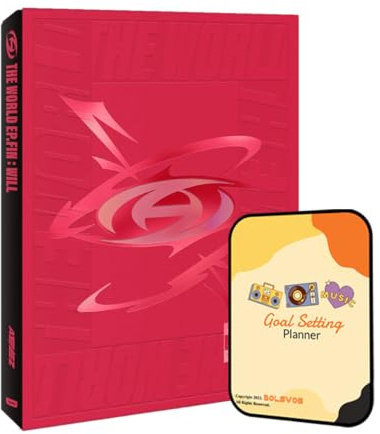ATEEZ THE WORLD EP.FIN : WILL Album [DIARY VER.]+Pre Order Benefits+BolsVos Exclusive K-POP Inspired Digital Merches (Goal Setting Planner, Sticker Pack)