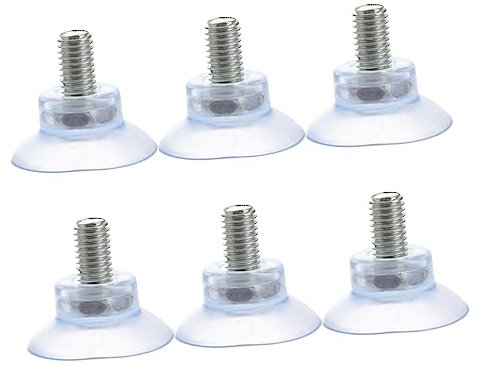 IMIKEYA 6St Anti- Möbelsaugnapf Brillenschrauben Glas Saugnapf transparent Saugen Haken Saugnapf aus Glas Saugnäpfe Aufhänger PVC-Saugnapf Möbel Saugnapf schwer anschließen einfacher Tisch