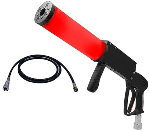PLABNK Machine à fumée portative légère CO2 RGB, Accessoires Lumineux d'ambiance de Barre, Jet de CO2, Machine à fumée à Effet de scène, 78 * 38 * 58(cm)
