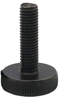Rändelkopfschrauben, 1–10 Stück M3 M4 M5 M6 M8 M10 DIN653 GB835 Flachkopf-Rändelschraube aus schwarzem Kohlenstoffstahl, handfest anziehen Computerschrauben (Farbe: 8 mm, Größe: M10 1 Stück) (Color :
