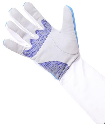 DJJYCTNM Fechthandschuh, Waschbare Anti-Rutsch-Übungshandschuhe für Degen, Florett und Säbel, Kunstlederfäustling für Das Fechttraining (Color : Right Hand, Size : 12#)