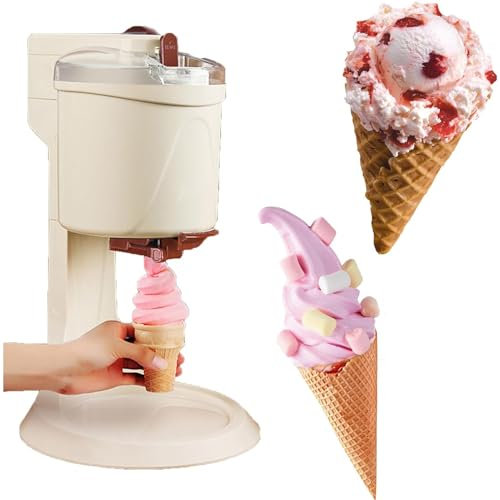 Macchina per Gelato Soft, Macchina per Gelato Soft - Macchina per Gelato Soft Automatica per Mini Frutta da Cucina Domestica Fai da Te con operazione con Una Sola Pressione
