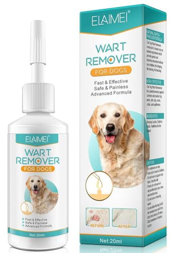 MUMQAQ 20 ml Haustierwarzenentfernungsflüssigkeit, schnell wirkende Hundemarke & Warzenentfernung, keine Schäden, schmerzfreie Warzen, Pflege für Haustiere, für Hunde, Entfernung von Gesundheit