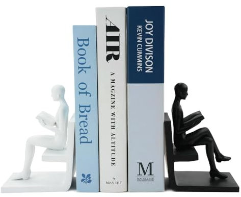 Zoyiancy Splendidi supporti decorativi per libri servono come divisori per mensole, fermaporta e sostegno. Il set di tavolette per libri in resina per scrivania, supporti originali per la decorazione