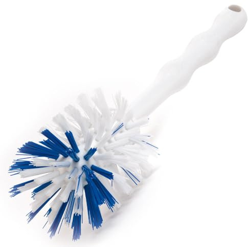 4 Stück Hygoclean Rundbürste, weiß-blau, L: 25cm, Rundbürste, Reinigungsbürsten, Spülbürste
