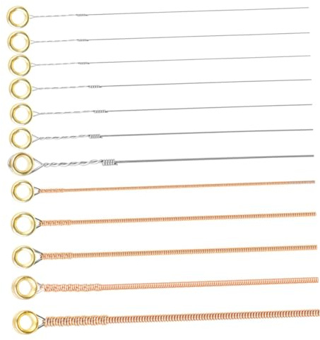 Toyvian 12stücke Gitarrensaiten Austauschbare Ersatzsaiten Für Akustikgitarren Folkgitarren Zubehör Saitenpaket Langlebige Musiksaiten Gitarrenteile