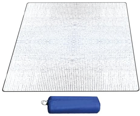 WJnflQN 195x180cm Zelt Bodenmatte Alu Isomatte Schaummatten Camping Bodenmatte Isoliermatte Camping wasserdichte Faltbare Schlaffolienmatte Für Rucksackreisen