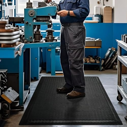 bimiti Anti Ermüdungsmatte Ergonomische 60 x 152 cm Antimüdigkeitsmatte | Arbeitsplatzmatte für gesundes, Wasserabweisende Anti Fatigue Stehmatte Steharbeitsplatz Fußmatten für Steharbeitsplätze