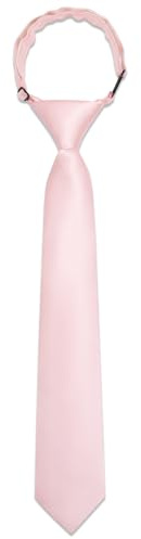 Ailisus Kids Boys Solid Tie Adjustable Necktie for Wedding School Uniform | Pre-tied kids clip-on ties,easy to wear,silk blend,comfortable,perfect for formal,party,graduation,suitable for aged 8-12