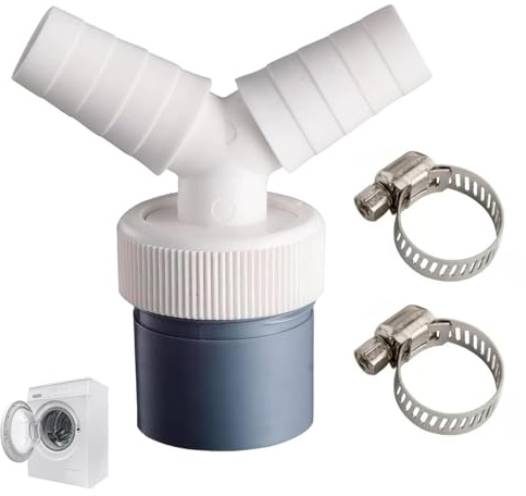 Waschmaschine Abfluss Adapter, 3 Stück Doppelanschluss Y-Adapter | Abfluss Waschmaschine, Abfluss Adapter Doppelanschluss Y für Den Geschirrspüler Trockner Waschmaschine