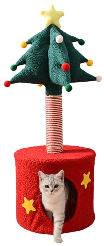 Árbol de Navidad para Gatos | Gatos de Interior árbol de Adviento, de Peluche para Gatitos, decoración de Navidad, cumpleaños, Halloween