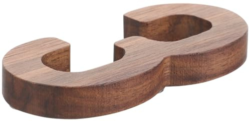 MUCKLILY Numéro de Maison Bois Surdimensionné pour Extérieur Design Contemporain Solide et Lisible pour Boîte Aux Lettres et Décoration Moderne