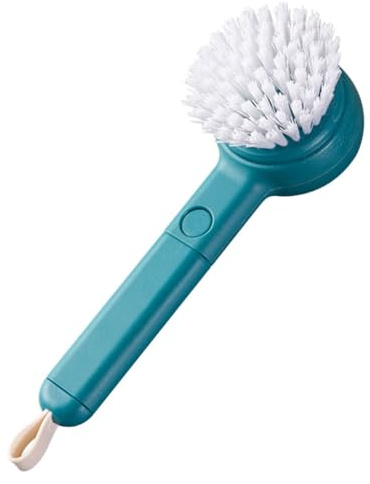FIXOSHEE Multi-function Vegetable round Head Cleaning Brush, Long Handle Fruit for Kitchen Supplies, Blue Vegetable Cleaning Brush for Home Use