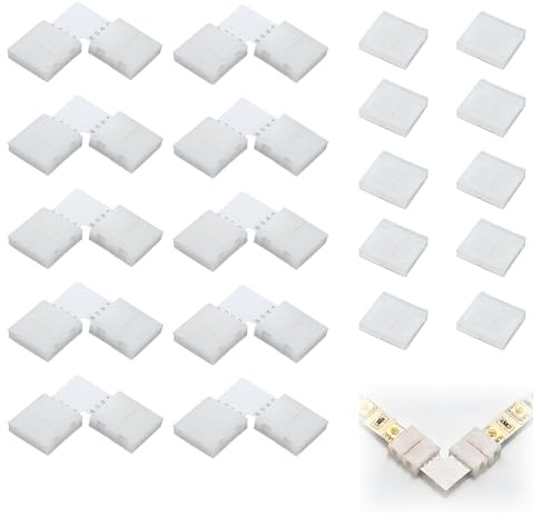 Kit 20 Conectores para Tiras LED RGB 4 Pines 10mm para SMD 5050 5630 4014