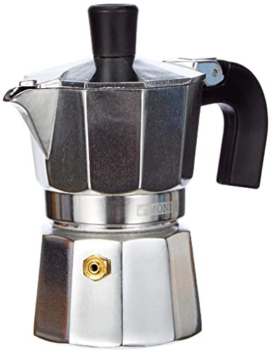 Monix Vitro Express Cafetera de aluminio 1 taza, apta para todo tipo de cocinas excepto inducción