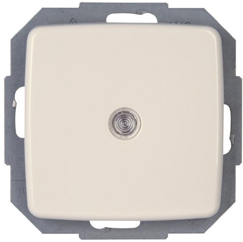 Kopp Rivo Universalschalter (Aus- und Wechselschalter) beleuchtet, 585671080, Rein-weiß, 1 Stck. beleuchtet